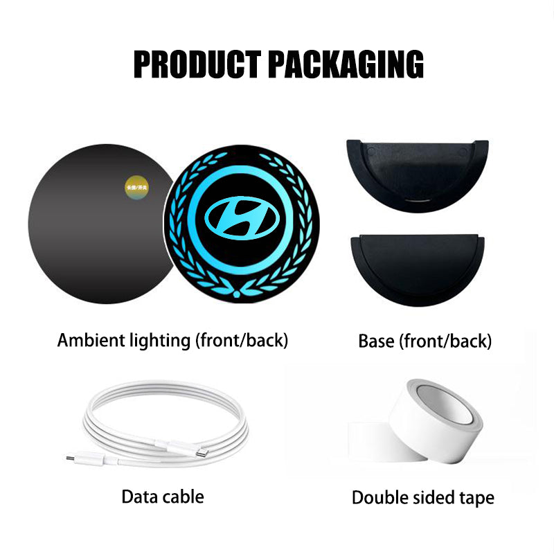 Ladattava LED-auton logo - Neonvaloefekti