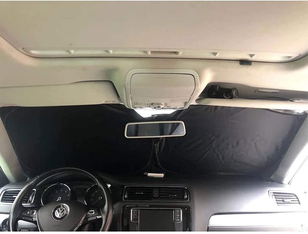 Vikbart solskydd för bil med logotyp