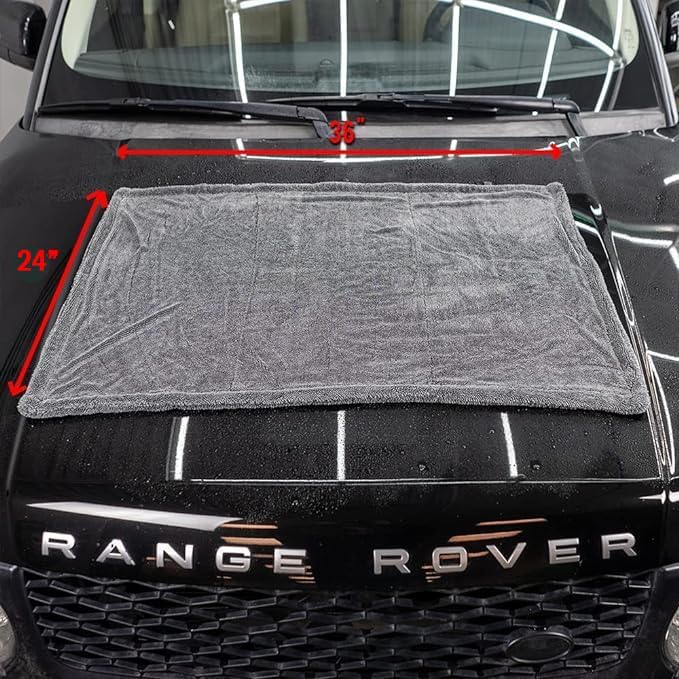 Mega drying towel - No wringing, no second passes